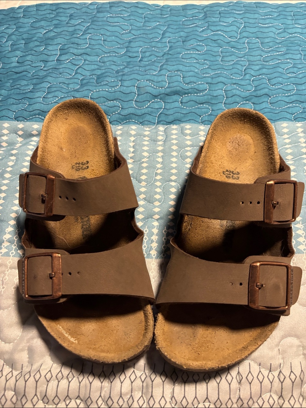 Birkenstock Kids Brown Double Strap Sandals